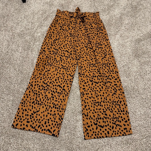 Iwollence Pants - Leopard Wide Leg Pants